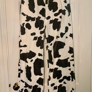 Cow Print Pants